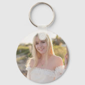 Simple Photo Graduate Keepsake Custom Schlüsselanhänger (Rückseite)