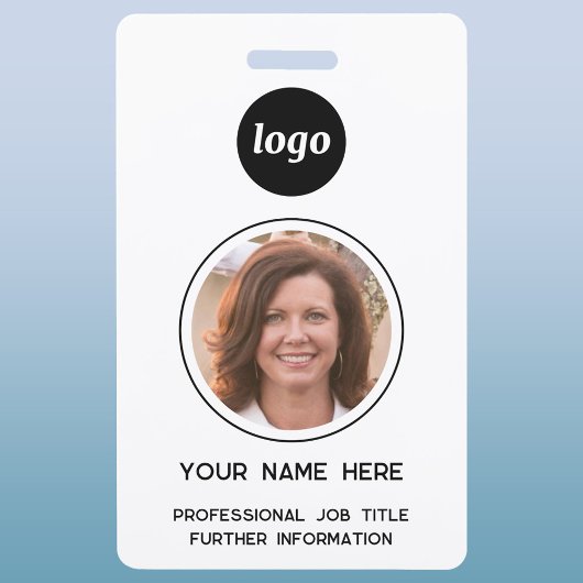 Simple Photo ID Nametag  Ausweis