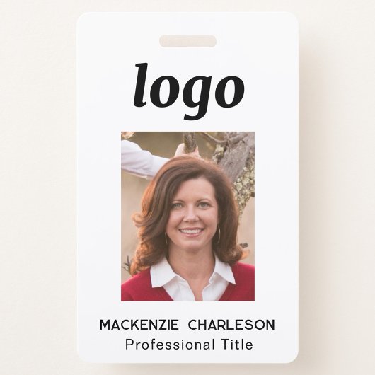 Simple Photo ID Nametag  Ausweis