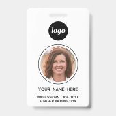 Simple Photo ID Nametag  Ausweis (Vorderseite)