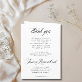 Simple Photo Memorial Order of Service Program  Karte