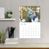 Simple Photo Months Cool Minimalist Typography Kalender