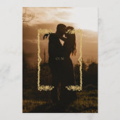 Simple Photo Overlay Wedding Einladung (Rückseite)