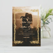 Simple Photo Overlay Wedding Einladung (Stehend Vorderseite)