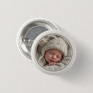 Simple Photo Template Personalized Frame Button