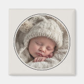 Simple Photo Template Personalized Frame Magnet (Vorne)