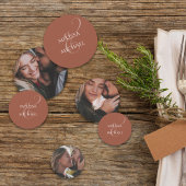 Simple Photo Template Terracotta Wedding Konfetti