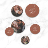 Simple Photo Template Terracotta Wedding Konfetti