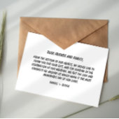 Simple Photo Wedding Thank You Card Begleitkarte