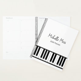 Simple Piano Pianist Music Teacher Planer
