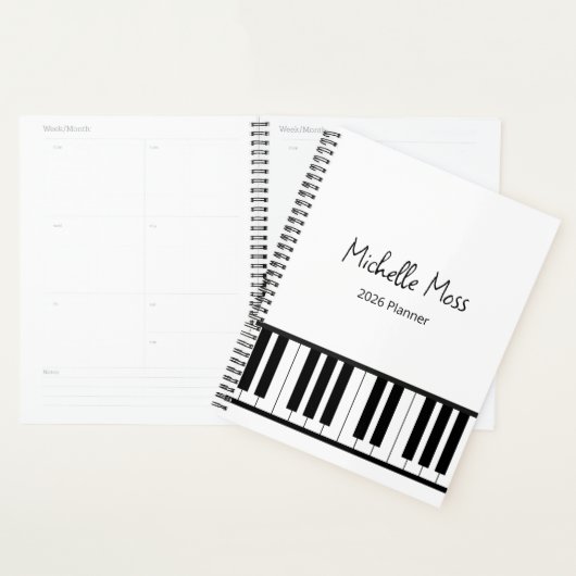Simple Piano Pianist Music Teacher Planer (Anzeige)