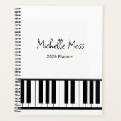 Simple Piano Pianist Music Teacher Planer (Vorderseite)