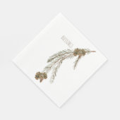 Simple Pine Cones Segen Erntedank Luncheon Serviette (Ecke)