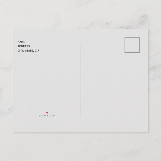 Simple Pine Cones Wedding Website Save the Date Ankündigungspostkarte (Rückseite)