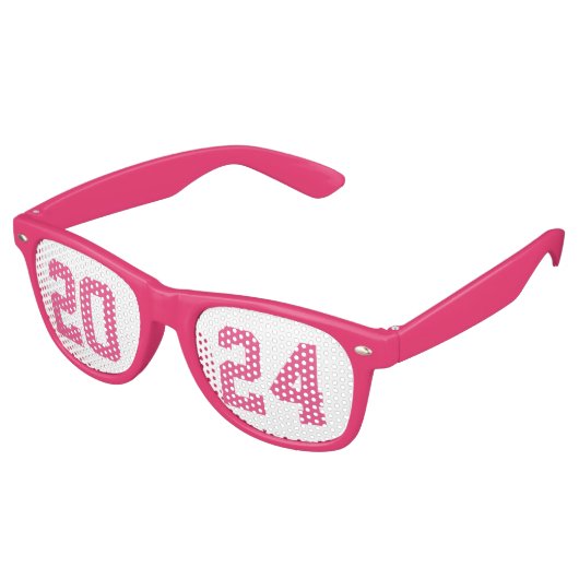 Simple Pink Abschluss 2025 Party Partybrille (Schrägansicht)