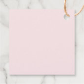 Simple Pink Bow Script Thank You Business  Geschenkanhänger (Rückseite)