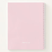 Simple Pink Business Logo-Notebook Notizblock (Rückseite)