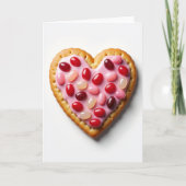 Simple Pink Candy Heart Card Karte (Vorderseite)