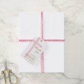 Simple Pink Cross Thank You First Holy Communion Geschenkanhänger (Mit Garn)