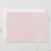 Simple Pink Girl Baptism Christening Photo Dankeskarte (Rückseite)