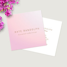Simple Pink Lavender Ombre Esthetician Square