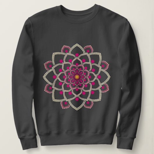 Simple Pink Mandala Sweatshirt (Design vorne)