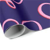 Simple Pink Red Hearts Geschenkpapier (Rolleneckpunkt)