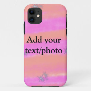 Simple pink red watercolor custom add name text t Case-Mate iPhone hülle