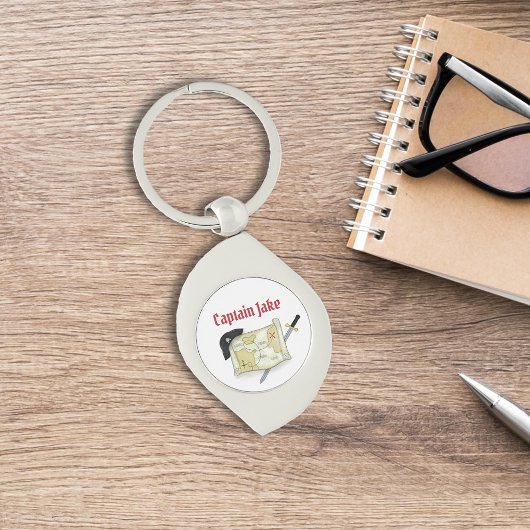 Simple Pirate Captain Personalisiert Schlüsselanhänger