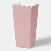 Simple Plain Dusty Pink Popcorn Geschenkschachtel (Rückseite)