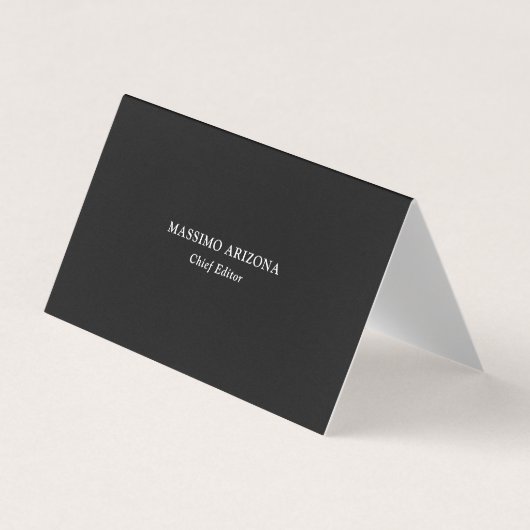 Simple Plain Modern Gray Original Premium Pearl Visitenkarten (Vorderseite)