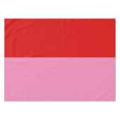 Simple Plain Red and Pink Colorblock Party Tischdecke (Vorderseite (Horizontal))