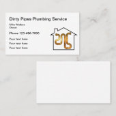 SImple Plumbing Service Plumber Visitenkarte (Vorne/Hinten)