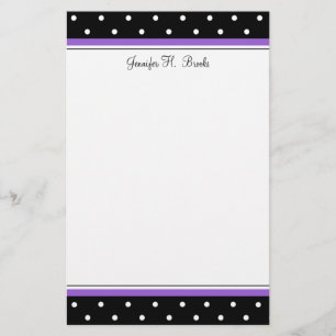 Simple Polka Dot Briefpapier