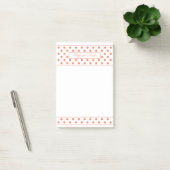 Simple Polka Dot Orange Personalisierte dünne Gren Post-it Klebezettel (Büro)