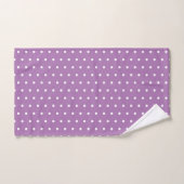 Simple Polka Dots Lavender Lila und weiß Badhandtuch Set (Handtuch)