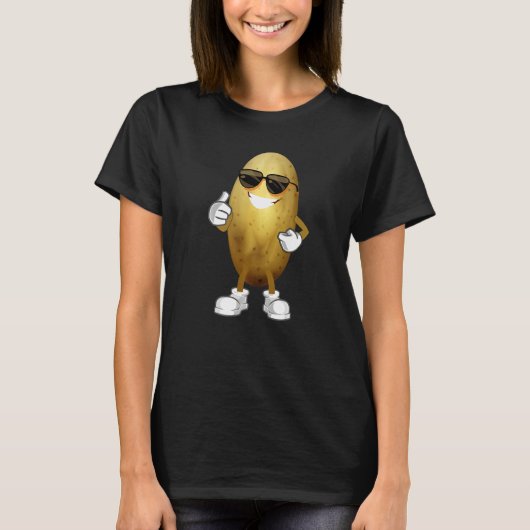 Simple Potato Costume Vegetable Potato Gardener T-Shirt (Vorderseite)