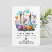 Simple Potion Whimsy Scientist zum Geburtstag Einladung (Stehend Vorderseite)