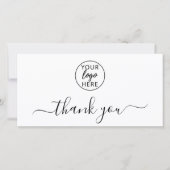 Simple Professional Business Logo Dankeskarte (Vorderseite)