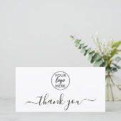 Simple Professional Business Logo Dankeskarte (Stehend Vorderseite)