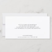 Simple Professional Business Logo Dankeskarte (Rückseite)