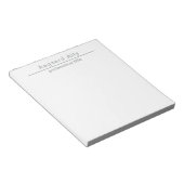 Simple Professional Custom Business Notes Notepad Notizblock (angewinkelt)