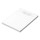 Simple Professional Custom Business Notes Notepad Notizblock (Rotiert)