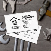 Simple professional handyman Business Card Visitenkarte