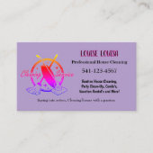 Simple Professional House Cleaning Business Cards Visitenkarte (Vorderseite)