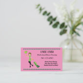 Simple Professional House Cleaning Business Cards Visitenkarte (Stehend Vorderseite)