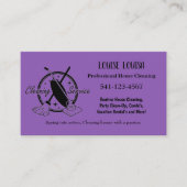 Simple Professional House Cleaning Business Cards Visitenkarte (Vorderseite)