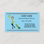 Simple Professional House Cleaning Business Cards Visitenkarte (Vorderseite)