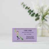 Simple Professional House Cleaning Business Cards Visitenkarte (Stehend Vorderseite)