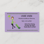 Simple Professional House Cleaning Business Cards Visitenkarte (Vorderseite)